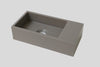 Blend quartz toiletfontein Rebel rechts mat beton grijs (1 kr.gt) - 36 cm