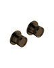 Mastello Retro horizontale thermostaat met omstel afbouw - Coffee PVD