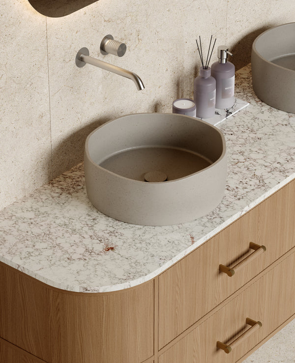 Mastello solid surface waskom Reeve sahara clay - 39 cm