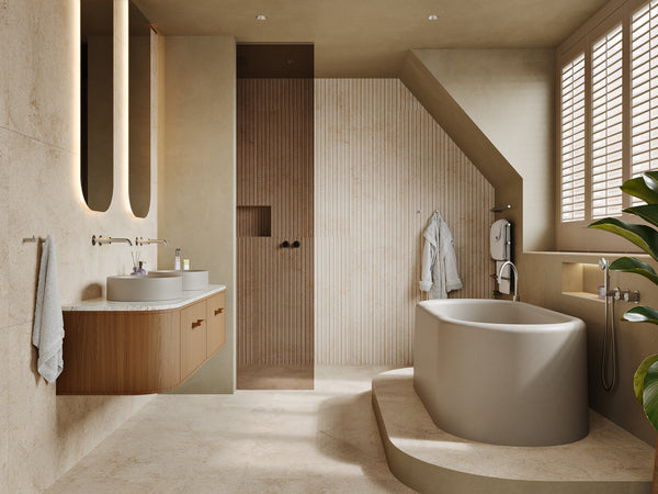 Mastello Bold textures badkamer met luxe bad