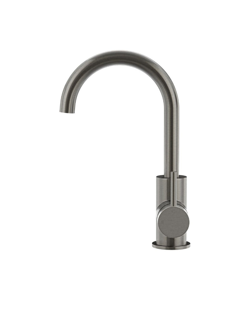 Mastello gun metal wastafelmengkraan met draaibare uitloop afbeelding 3