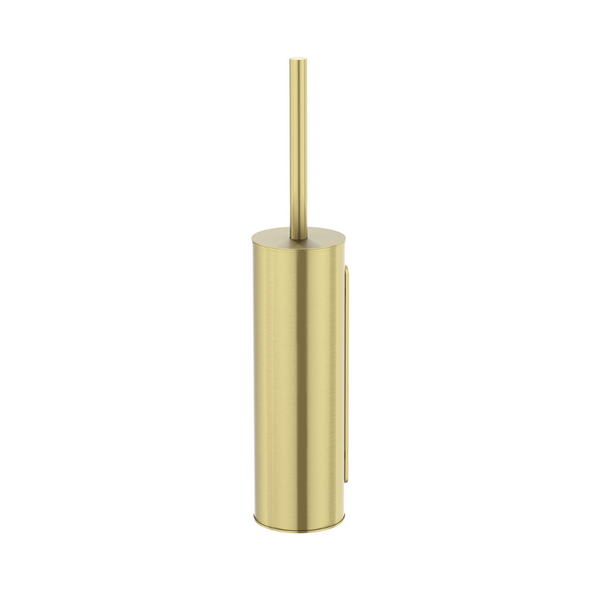 Gouden toiletborstel met houder afbeelding 1