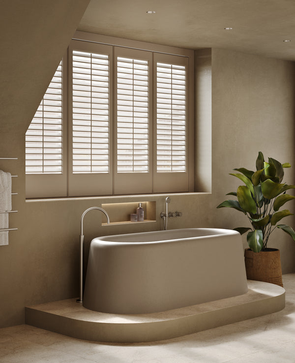 Mastello solid surface vrijstaand bad Bold sahara clay - 185 cm