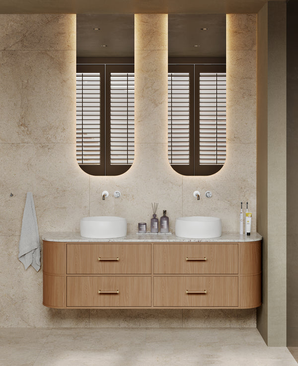 Mastello solid surface waskom Reeve mat wit - 39 cm