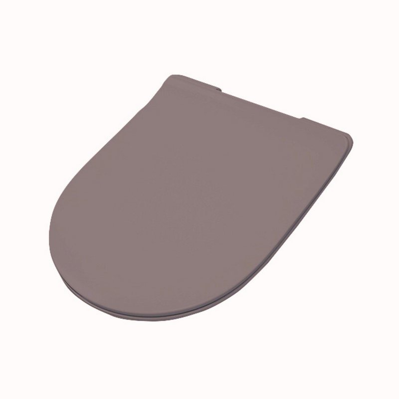 Hangend toilet rimless met soft-close toiletzitting mat tortora bruin afbeelding 4