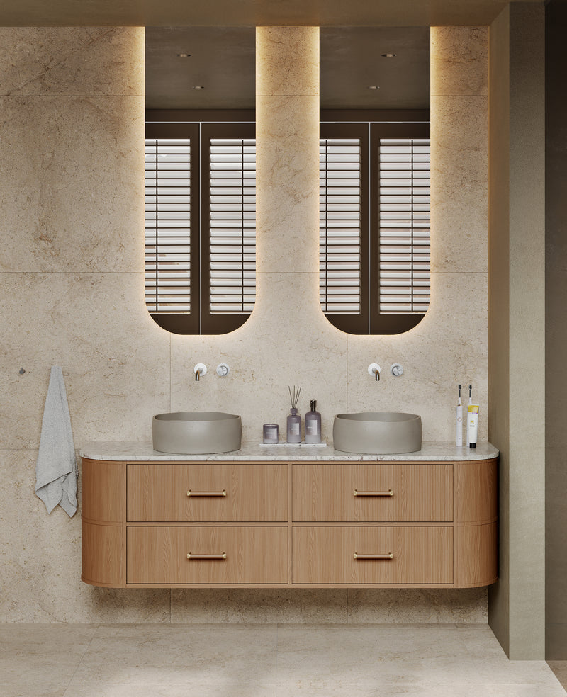 Mastello solid surface waskom Reeve sahara clay - 39 cm