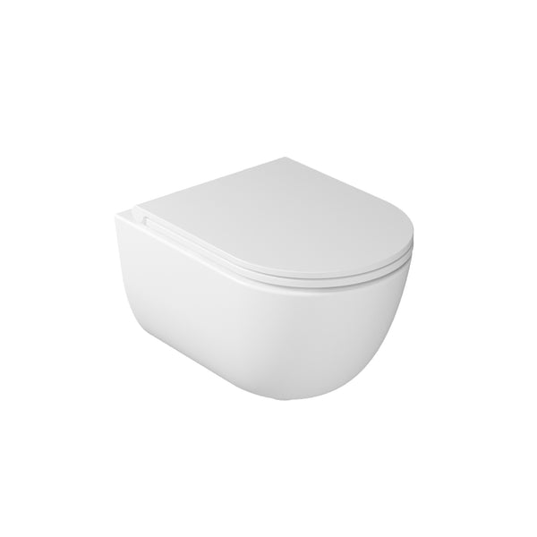 Mastello toilet Dream rimfree met soft-close toiletzitting mat wit