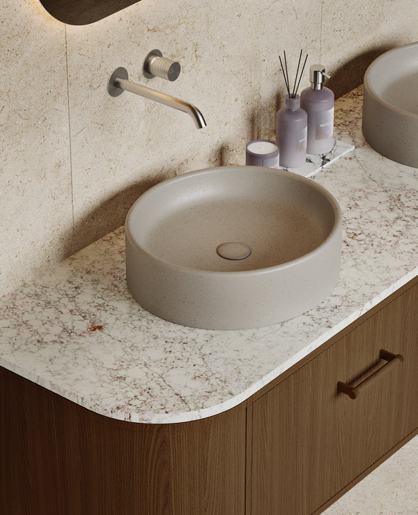 Mastello solid surface waskom Bold sahara clay - 43 cm
