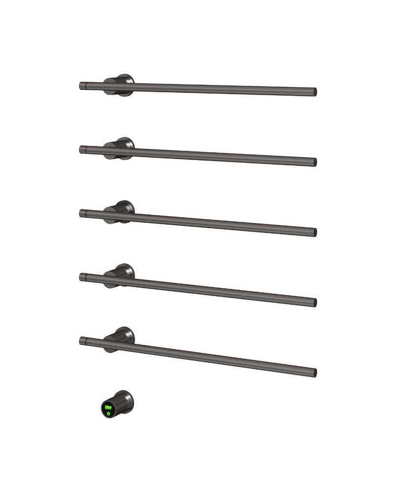 Mastello DRY Miami handdoekradiator gun metal 2