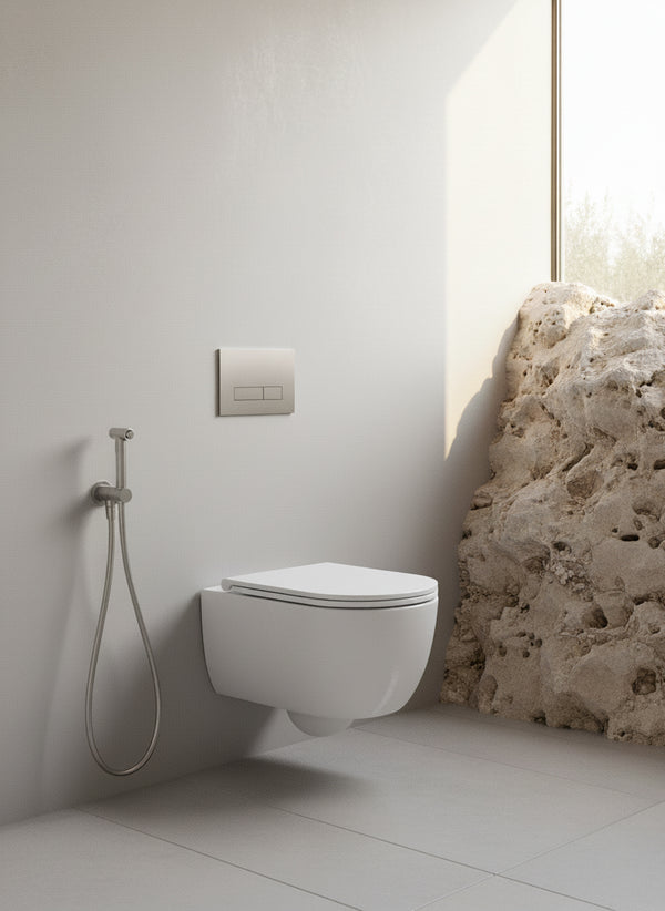 Mastello toilet Dream rimfree met soft-close toiletzitting glans wit