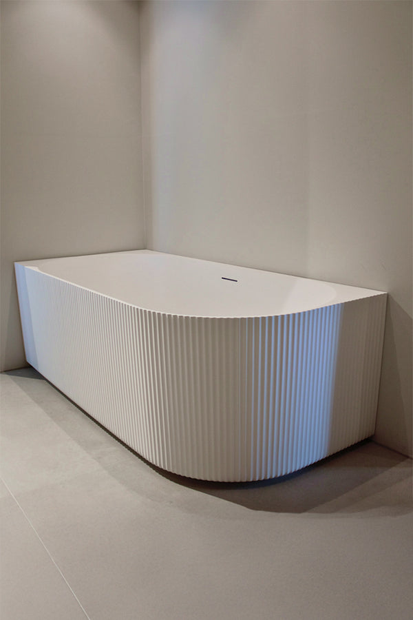 Luxe geribbeld Mastello hoekbad 