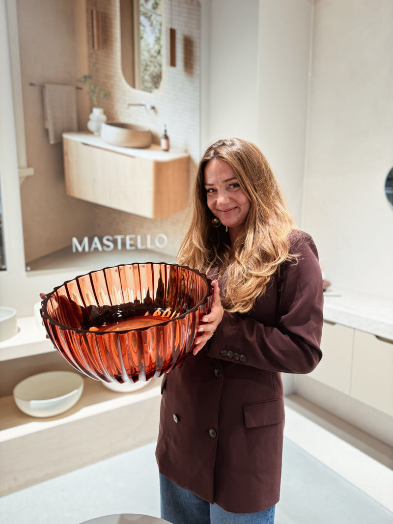 Mastello transparante waskom 'Thuis by Laura' Amber Embrace - 40 cm