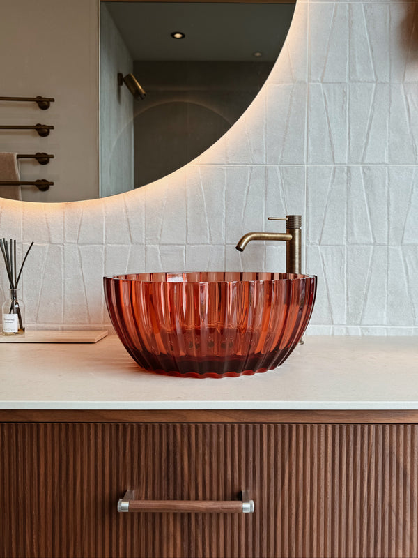 Mastello transparante waskom 'Thuis by Laura' Amber Embrace - 40 cm