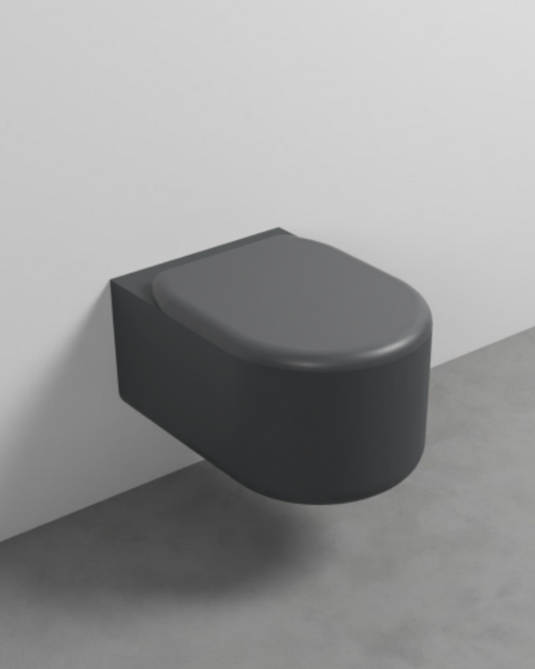 Cielo by Mastello Itaca hangend toilet rimless met soft-close toiletzitting mat lavagna