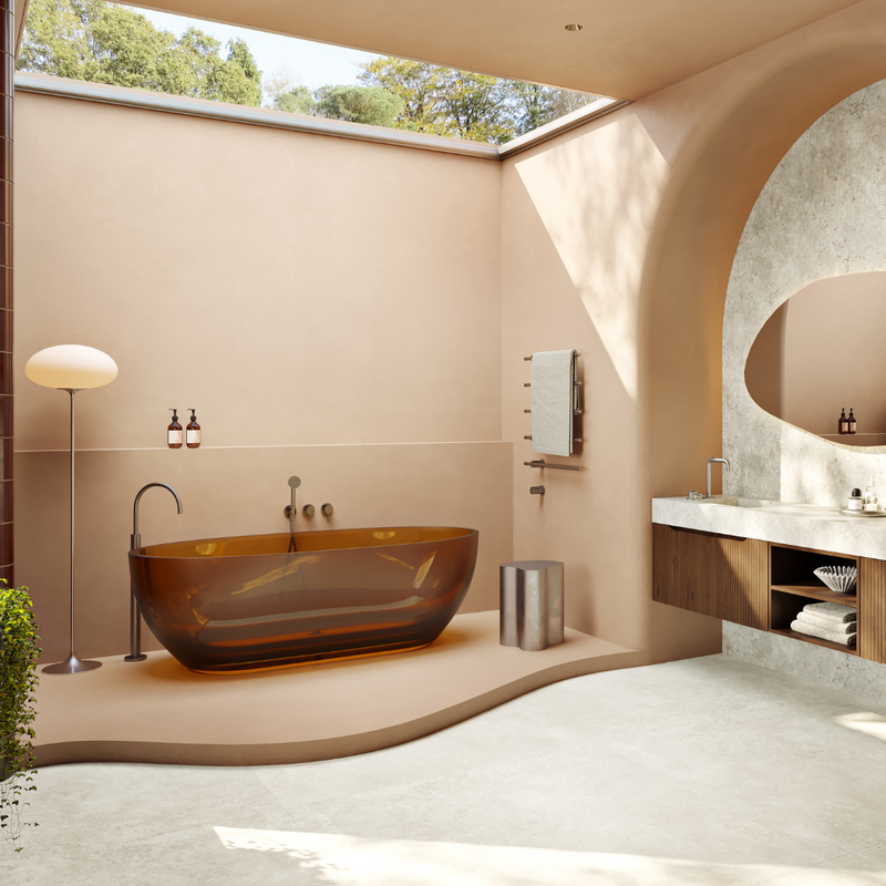 Mastello badkamerstijl Amber Embrace transparante Icon bad afbeelding 2