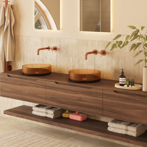 Mastello transparante Legend waskom in Amber Embrace kleur afbeelding 2