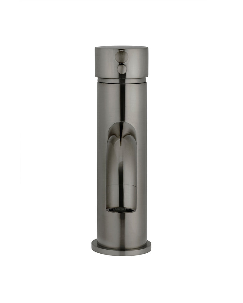Mastello gun metal PVD wastafelmengkraan met gebogen uitloop afbeelding 2