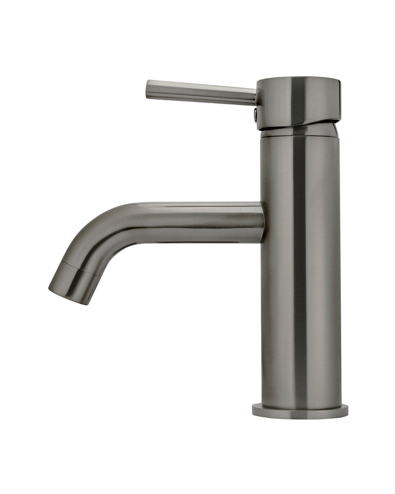 Mastello gun metal PVD wastafelmengkraan met gebogen uitloop afbeelding 3