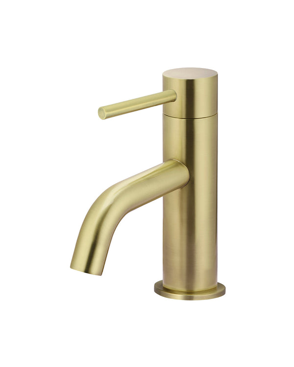 Mastello gouden koudwaterkraan met gebogen uitloop afbeelding 1