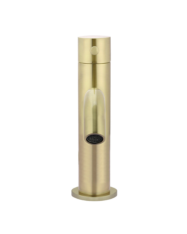 Mastello gouden koudwaterkraan met gebogen uitloop afbeelding 2