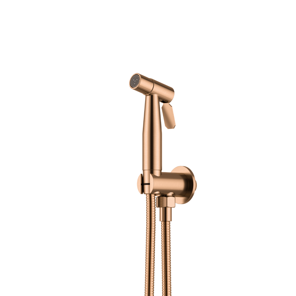 Antiek Messing Handheld Bidet Spray Douche Set Koperen Bidet Sproeier Lanos Toilet Bidet Tap Toilet Pistool Wandmontage Moslim Toilet Shattaf, Goud B