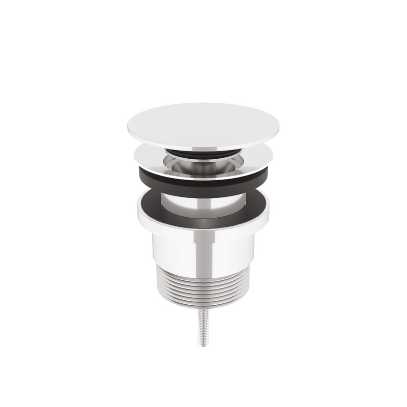 Chromen pop-up wastafel afvoerplug universeel 2