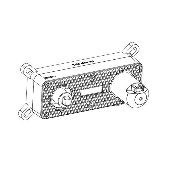 Inbouwdeel mengkraan met brug
