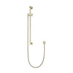 Gouden handdouchehouder met glijstang