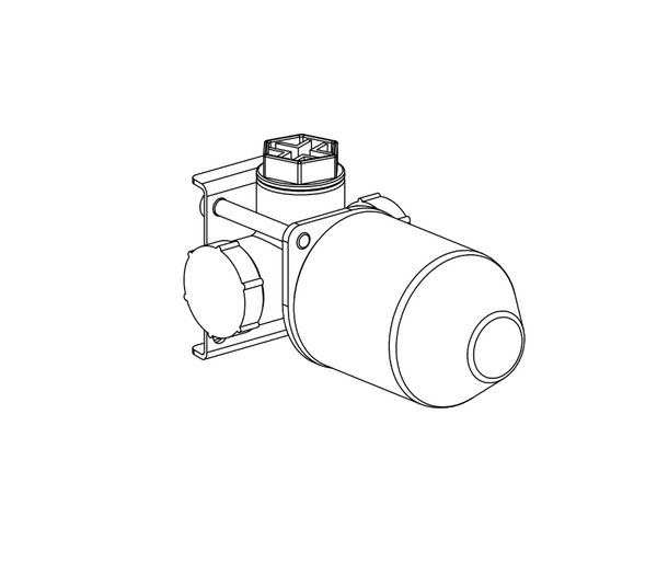 Mastello RVS inbouwdeel mengkraan