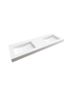 Mastello solid surface dubbele wastafel Senti mat wit - 120 cm