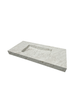 Mastello solid surface wastafel Senti sabbia - 80 cm