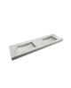 Mastello solid surface wastafel Senti sabbia - 160 cm
