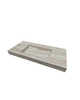 Mastello solid surface wastafel Senti travertin - 80 cm