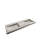 Mastello solid surface dubbele wastafel Senti travertin - 120 cm