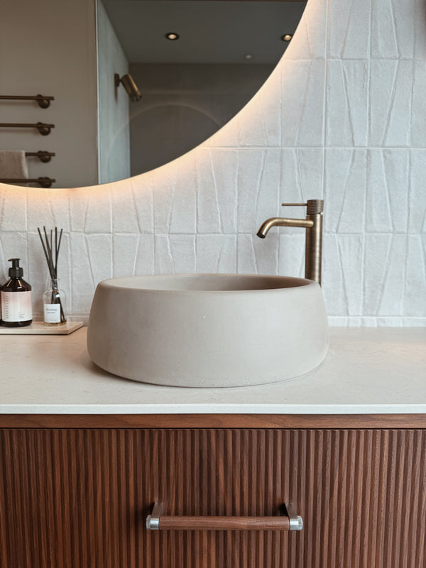 Mastello betonnen waskom Bowie pebble - 39 cm