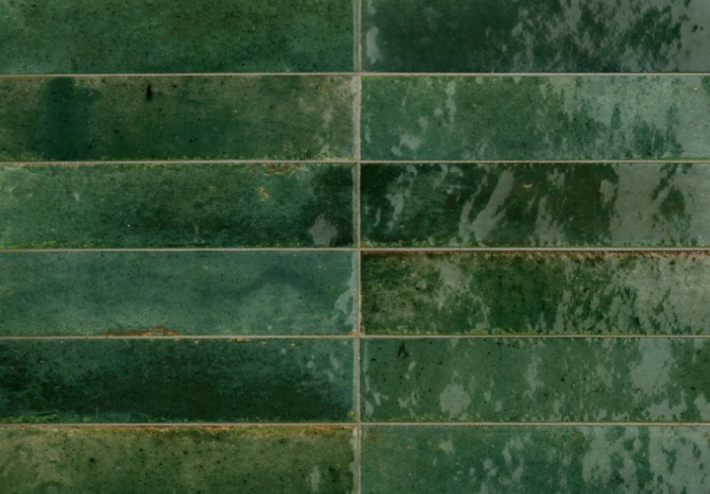 Sample tegel glaze tile green