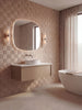 Mastello badmeubel Sumi 1 lade cappuccino met solid surface afdekplaat mat wit - 120 cm