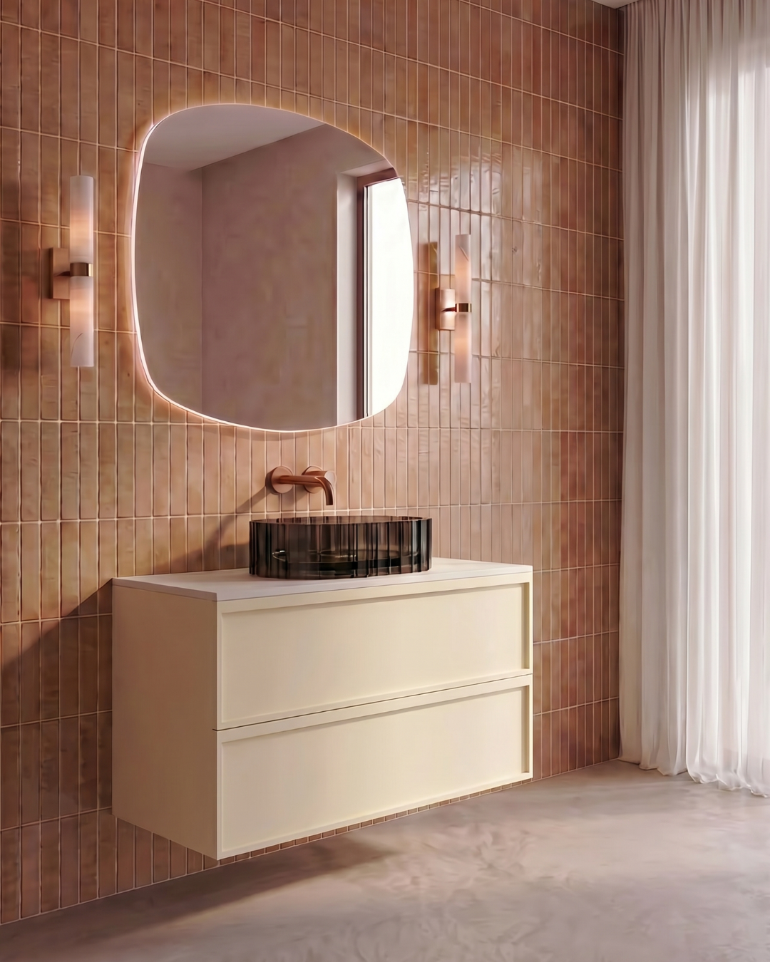 Mastello badmeubel Sumi dubbel sunlit met solid top