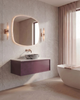 Mastello badmeubel Sumi enkel berry met solid top - 60 cm