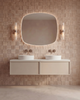 Mastello badmeubel Sumi enkel dune met solid top - 140 cm