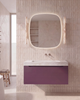 Mastello badmeubel Bloom berry met Senti wastafel Sabbia - 60 cm