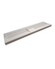 Mastello solid surface double washbasin Cascate matte marble without tap holes - 140 cm