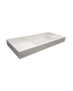 Mastello solid surface single washbasin Stretto matt white without tap hole - 100 cm