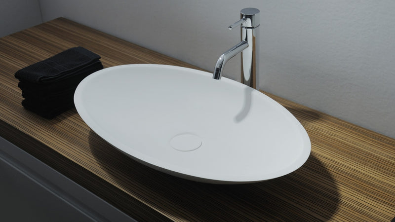 Ideavit solid surface waskom Solidjazz mat wit - 70 cm