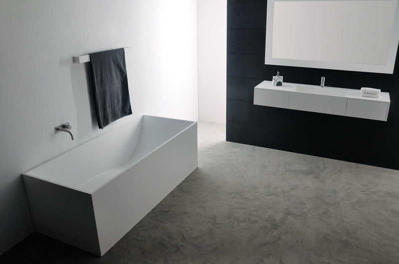 Ideavit solid surface vrijstaand bad Solidstar mat wit - 170 cm