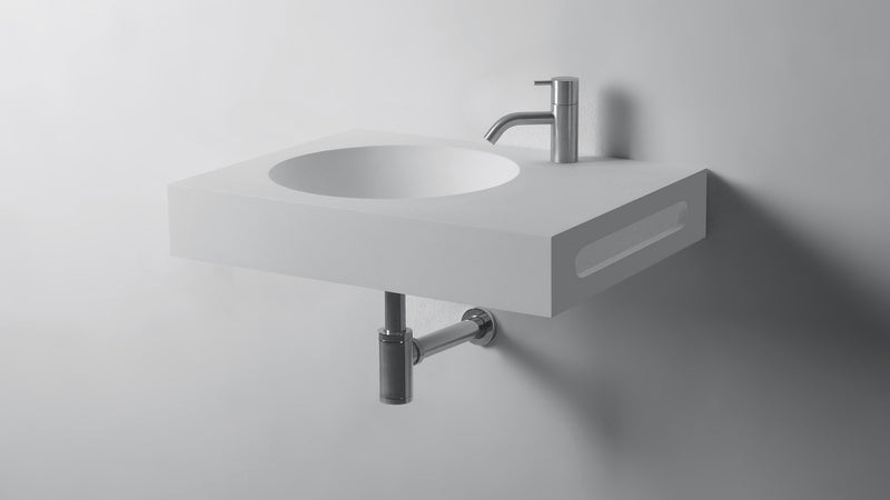 Ideavit solid surface wastafel Solidnext mat wit - 60 cm