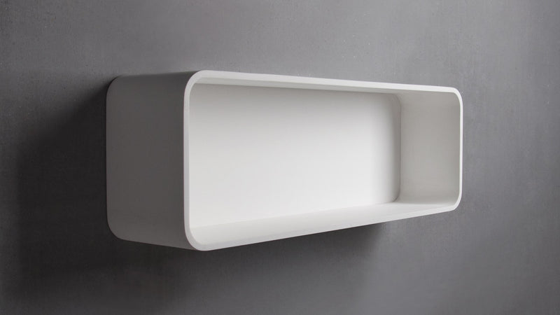 Ideavit solid surface nis Solidtondo mat wit - 90 cm