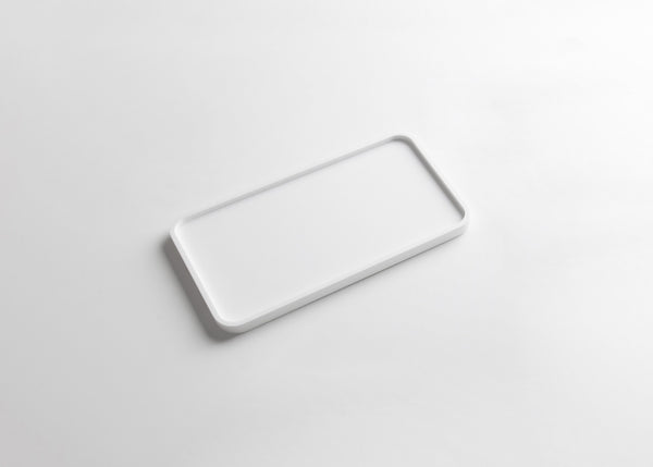 Ideavit solid surface plateau Solidmac mat wit - 25 x 14 cm