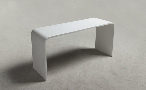 Ideavit solid surface tafel Solidtondo - mat wit