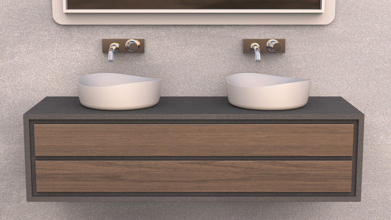 Ideavit solid surface waskom Solidharmony rond mat wit - 40 cm